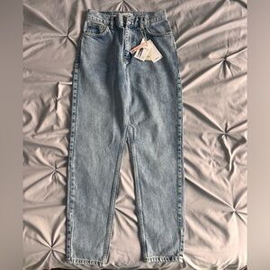 Mango MNG Denim Mom High Waisted Ankle Jeans Size 2 NWT